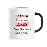 Mug - Jumelle je t'aime - 6 Coloris - Cadeau Original - Cadeau Personnalisable - Cadeaux-Positifs.com -Unique-Blanc-