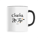 Mug - Chacha au Top - 6 Coloris - Cadeau Original - Cadeau Personnalisable - Cadeaux-Positifs.com -Unique-Noir-