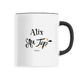 Mug - Alix au Top - 6 Coloris - Cadeau Original - Cadeau Personnalisable - Cadeaux-Positifs.com -Unique-Noir-