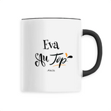 Mug - Eva au Top - 6 Coloris - Cadeau Original - Cadeau Personnalisable - Cadeaux-Positifs.com -Unique-Noir-