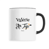 Mug - Valérie au Top - 6 Coloris - Cadeau Original - Cadeau Personnalisable - Cadeaux-Positifs.com -Unique-Noir-