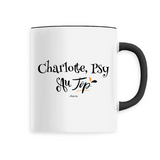 Mug - Charlotte, Psy au Top - 6 Coloris - Cadeau Original - Cadeau Personnalisable - Cadeaux-Positifs.com -Unique-Blanc-
