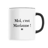 Mug - Moi c'est Marianne - 6 Coloris - Cadeau Original - Cadeau Personnalisable - Cadeaux-Positifs.com -Unique-Noir-