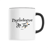 Mug - Psychologue au Top - 6 Coloris - Cadeau Original - Cadeau Personnalisable - Cadeaux-Positifs.com -Unique-Blanc-