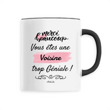 Mug - Merci Voisine - 6 Coloris - Cadeau Original - Cadeau Personnalisable - Cadeaux-Positifs.com -Unique-Blanc-
