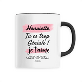 Mug - Henriette je t'aime - 6 Coloris - Cadeau Tendre & Original - Cadeau Personnalisable - Cadeaux-Positifs.com -Unique-Blanc-