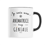 Mug - Une Animatrice trop Géniale - 6 Coloris - Cadeau Original - Cadeau Personnalisable - Cadeaux-Positifs.com -Unique-Noir-