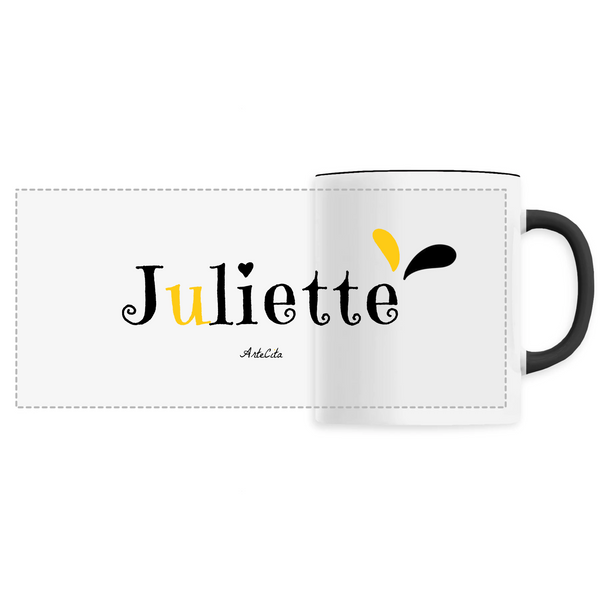 Mug - Juliette - 6 Coloris - Cadeau Original - Cadeau Personnalisable - Cadeaux-Positifs.com -Unique-Noir-