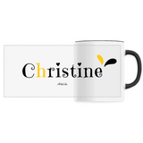 Mug - Christine - 6 Coloris - Cadeau Original - Cadeau Personnalisable - Cadeaux-Positifs.com -Unique-Blanc-