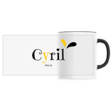 Mug - Cyril - 6 Coloris - Cadeau Original - Cadeau Personnalisable - Cadeaux-Positifs.com -Unique-Noir-