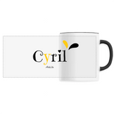 Mug - Cyril - 6 Coloris - Cadeau Original - Cadeau Personnalisable - Cadeaux-Positifs.com -Unique-Blanc-