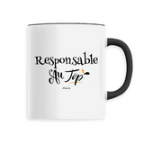 Mug - Responsable au Top - 6 Coloris - Cadeau Original - Cadeau Personnalisable - Cadeaux-Positifs.com -Unique-Blanc-