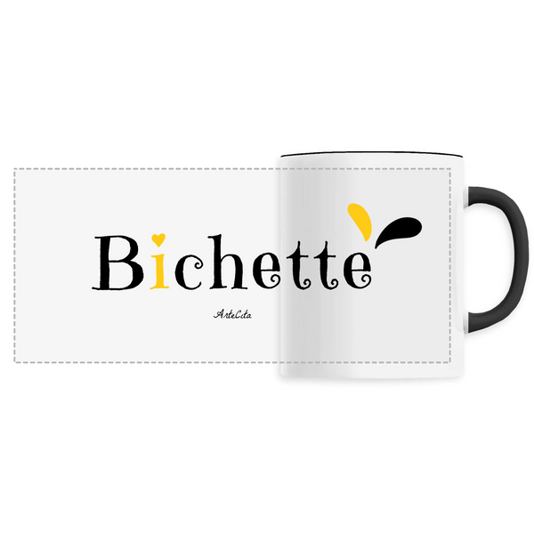 Mug - Bichette - 6 Coloris - Cadeau Original - Cadeau Personnalisable - Cadeaux-Positifs.com -Unique-Noir-