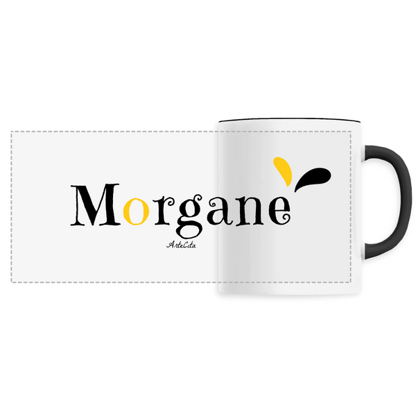 Mug - Morgane - 6 Coloris - Cadeau original - Cadeau Personnalisable - Cadeaux-Positifs.com -Unique-Noir-