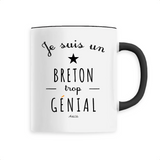 Mug - Un Breton trop Génial - 6 Coloris - Cadeau Original - Cadeau Personnalisable - Cadeaux-Positifs.com -Unique-Noir-