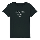 T-Shirt Enfant - Moi c'est Alain - Coton Bio - Cadeau Original - Cadeau Personnalisable - Cadeaux-Positifs.com -3-4 ans-Gris-
