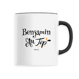 Mug - Benjamin au Top - 6 Coloris - Cadeau Original - Cadeau Personnalisable - Cadeaux-Positifs.com -Unique-Noir-