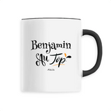 Mug - Benjamin au Top - 6 Coloris - Cadeau Original - Cadeau Personnalisable - Cadeaux-Positifs.com -Unique-Blanc-