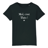 T-Shirt Enfant - Moi c'est Théo - Coton Bio - Cadeau Original - Cadeau Personnalisable - Cadeaux-Positifs.com -3-4 ans-Bleu-