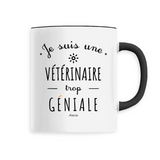 Mug - Une Vétérinaire trop Géniale - 6 Coloris - Cadeau Original - Cadeau Personnalisable - Cadeaux-Positifs.com -Unique-Noir-