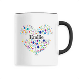 Mug - Emilie (Coeur) - 6 Coloris - Cadeau Unique & Tendre - Cadeau Personnalisable - Cadeaux-Positifs.com -Unique-Blanc-