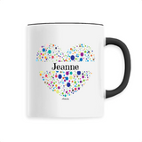 Mug - Jeanne (Coeur) - 6 Coloris - Cadeau Unique & Tendre - Cadeau Personnalisable - Cadeaux-Positifs.com -Unique-Blanc-