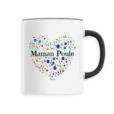 Mug - Maman Poule (Coeur) - 6 Coloris - Cadeau Unique & Tendre - Cadeau Personnalisable - Cadeaux-Positifs.com -Unique-Blanc-