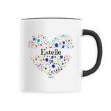 Mug - Estelle (Coeur) - 6 Coloris - Cadeau Unique & Tendre - Cadeau Personnalisable - Cadeaux-Positifs.com -Unique-Noir-