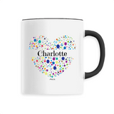 Mug - Charlotte (Coeur) - 6 Coloris - Cadeau Unique & Tendre - Cadeau Personnalisable - Cadeaux-Positifs.com -Unique-Blanc-