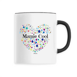 Mug - Mamie Cool (Coeur) - 6 Coloris - Cadeau Unique & Tendre - Cadeau Personnalisable - Cadeaux-Positifs.com -Unique-Blanc-