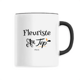 Mug - Fleuriste au Top - 6 Coloris - Cadeau Original - Cadeau Personnalisable - Cadeaux-Positifs.com -Unique-Noir-