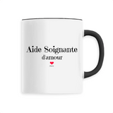 Mug - Aide Soignante d'amour - 6 Coloris - Cadeau Original - Cadeau Personnalisable - Cadeaux-Positifs.com -Unique-Noir-