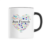 Mug - Jean-François (Coeur) - 6 Coloris - Cadeau Unique & Tendre - Cadeau Personnalisable - Cadeaux-Positifs.com -Unique-Blanc-
