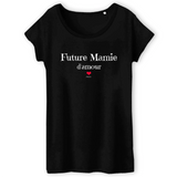 T-Shirt - Future Mamie d'amour - Coton Bio - 3 Coloris - Cadeau Original - Cadeau Personnalisable - Cadeaux-Positifs.com -XS-Blanc-