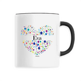 Mug - Eva (Coeur) - 6 Coloris - Cadeau Unique & Tendre - Cadeau Personnalisable - Cadeaux-Positifs.com -Unique-Blanc-