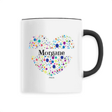 Mug - Morgane (Coeur) - 6 Coloris - Cadeau Unique & Tendre - Cadeau Personnalisable - Cadeaux-Positifs.com -Unique-Noir-