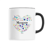 Mug - Morgane (Coeur) - 6 Coloris - Cadeau Unique & Tendre - Cadeau Personnalisable - Cadeaux-Positifs.com -Unique-Blanc-