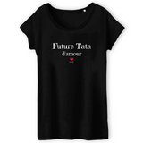 T-Shirt - Future Tata d'amour - Coton Bio - 3 Coloris - Cadeau Original - Cadeau Personnalisable - Cadeaux-Positifs.com -XS-Blanc-