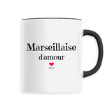 Mug - Marseillaise d'amour - 6 Coloris - Cadeau Original & Tendre - Cadeau Personnalisable - Cadeaux-Positifs.com -Unique-Noir-