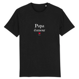 T-Shirt - Papa d'amour - Coton Bio - 7 Coloris - Cadeau Original - Cadeau Personnalisable - Cadeaux-Positifs.com -XS-Marine-