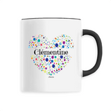 Mug - Clémentine (Coeur) - 6 Coloris - Cadeau Unique & Tendre - Cadeau Personnalisable - Cadeaux-Positifs.com -Unique-Blanc-