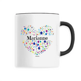 Mug - Marianne (Coeur) - 6 Coloris - Cadeau Unique & Tendre - Cadeau Personnalisable - Cadeaux-Positifs.com -Unique-Blanc-