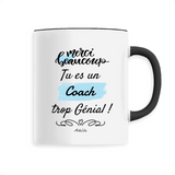 Mug - Merci tu es un Coach trop Génial - 6 Coloris - Original - Cadeau Personnalisable - Cadeaux-Positifs.com -Unique-Noir-