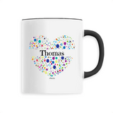 Mug - Thomas (Coeur) - 6 Coloris - Cadeau Unique & Tendre - Cadeau Personnalisable - Cadeaux-Positifs.com -Unique-Noir-