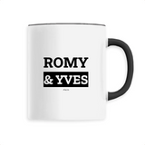 Mug - Romy & Yves - 6 Coloris - Cadeau Original & Mythique - Cadeau Personnalisable - Cadeaux-Positifs.com -Unique-Blanc-