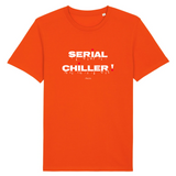 T-Shirt Premium - Serial Chiller - Coton Bio - 11 Coloris - Humour - Cadeau Personnalisable - Cadeaux-Positifs.com -XS-Indigo-