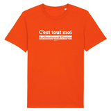 T-Shirt Premium - C'est tout moi - Coton Bio - 12 Coloris - Humour - Cadeau Personnalisable - Cadeaux-Positifs.com -XS-Orange-