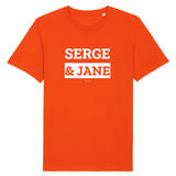 T-Shirt Premium - Serge & Jane - Coton Bio - 12 Coloris - Mythique - Cadeau Personnalisable - Cadeaux-Positifs.com -XS-Marine-