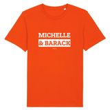 T-Shirt Premium - Michelle & Barack - Coton Bio - 12 Coloris - Mythique - Cadeau Personnalisable - Cadeaux-Positifs.com -XS-Bordeaux-