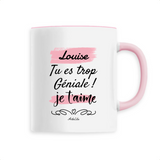 Mug - Louise je t'aime - 6 Coloris - Cadeau Tendre - Cadeau Personnalisable - Cadeaux-Positifs.com -Unique-Blanc-